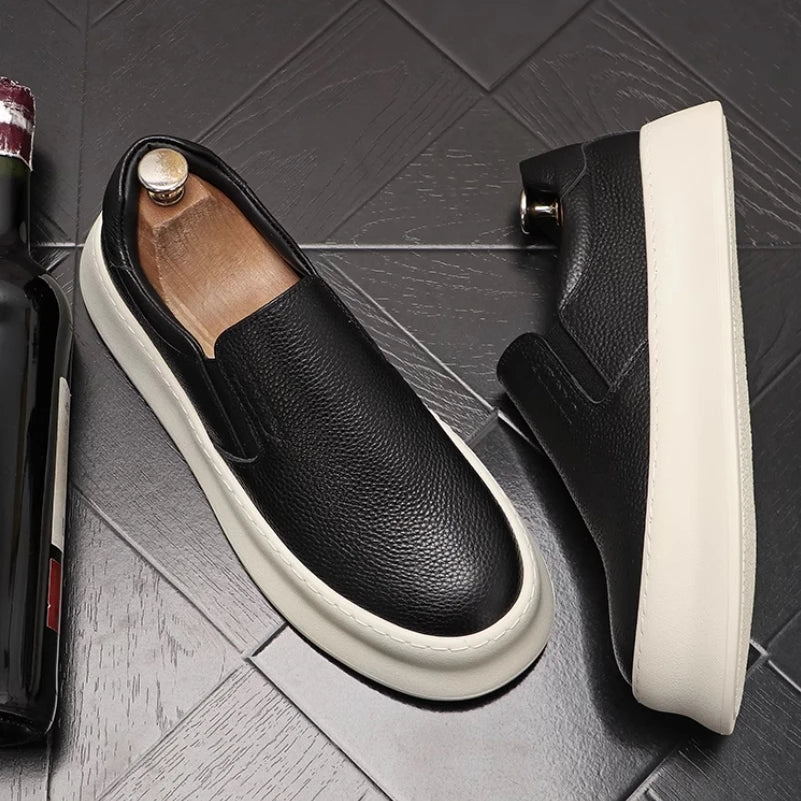 Mocassim Masculino Casual em Couro - Levi