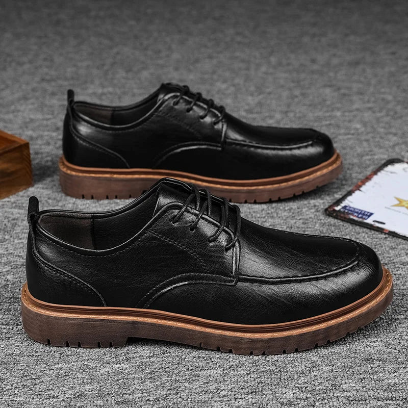 Tênis Casual Masculino em Couro Legítimo - Dorian