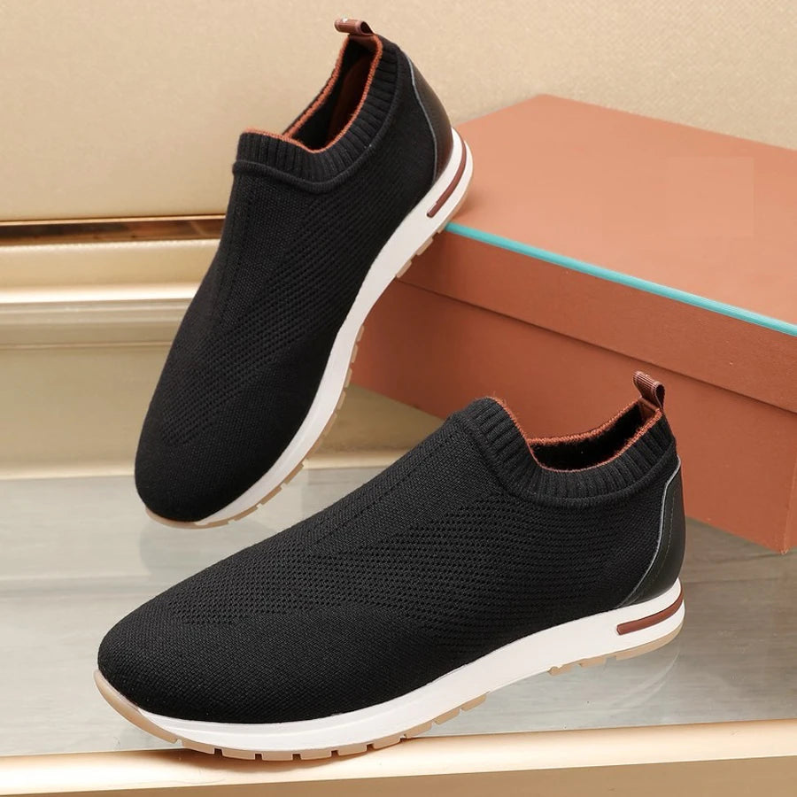 Tênis Masculino Slip-On Casual em Malha Respirável - Dante