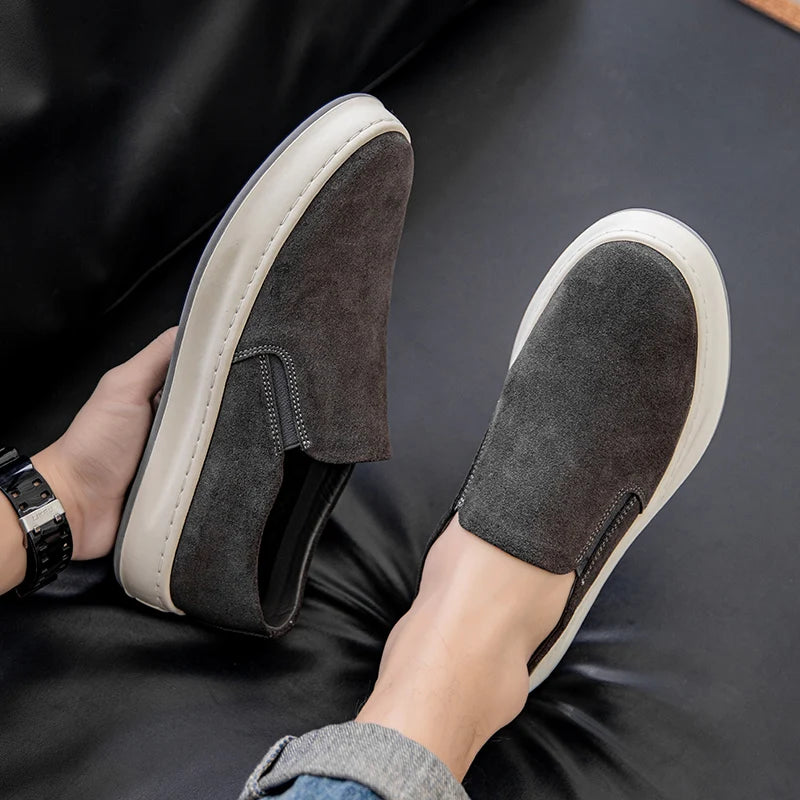 Mocassim Masculino Casual em Camurça - Duque