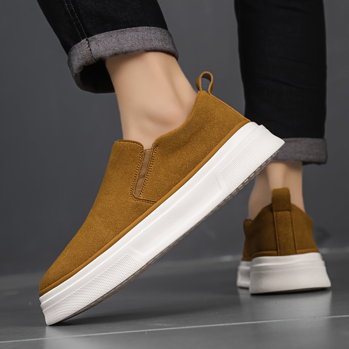 Tênis Masculino Slip-On Casual Macio – Raven