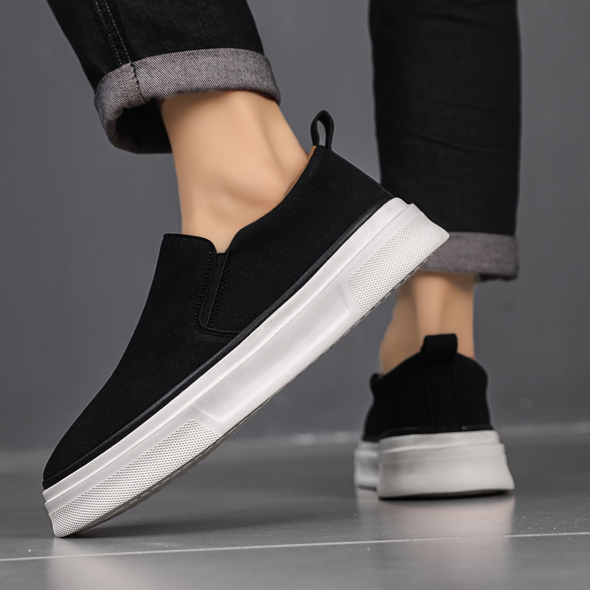 Tênis Masculino Slip-On Casual Macio – Raven