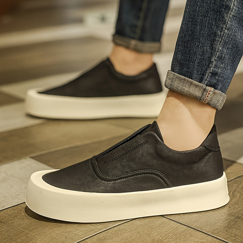 Tênis Masculino Slip-On em Couro Legítimo – Moscou