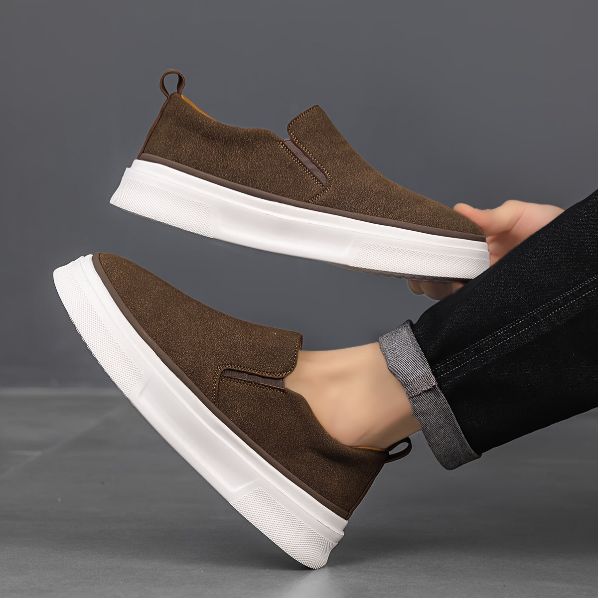 Tênis Masculino Slip-On Casual Macio – Raven