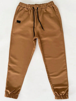 Calça Masculina Jogger em Poliéster com Cordão