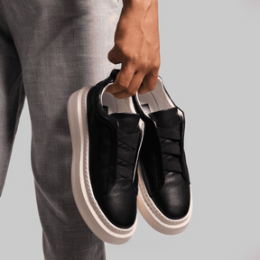 Tênis Masculino Slip-On em Couro Nobre - Califórnia