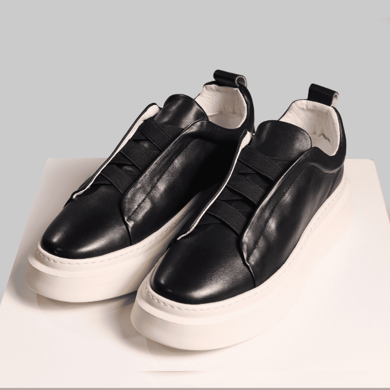 Tênis Masculino Slip-On em Couro Nobre - Califórnia