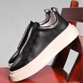 Tênis Masculino Slip-On em Couro Nobre - Califórnia