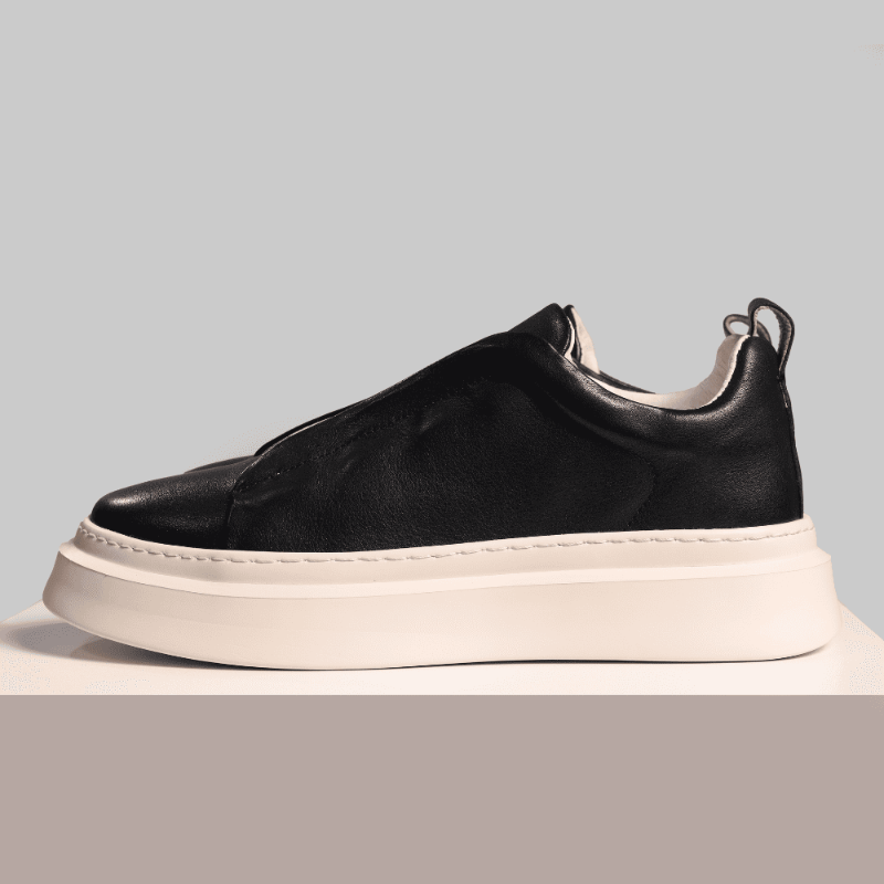 Tênis Masculino Slip-On em Couro Nobre - Califórnia