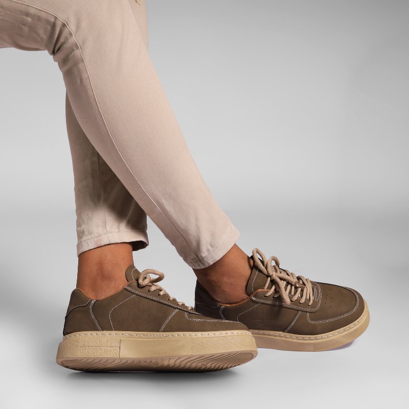 Tênis Masculino Casual em Couro Artesanal - Magnus