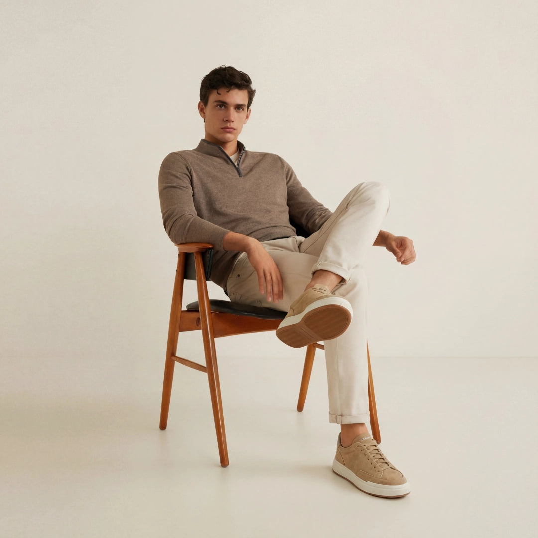 Tênis Masculino Casual em Couro - Goes | ARVAN