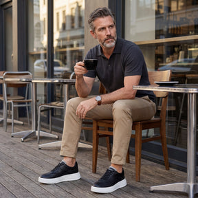 Tênis Masculino Plataforma em Couro - Nice | ARVAN