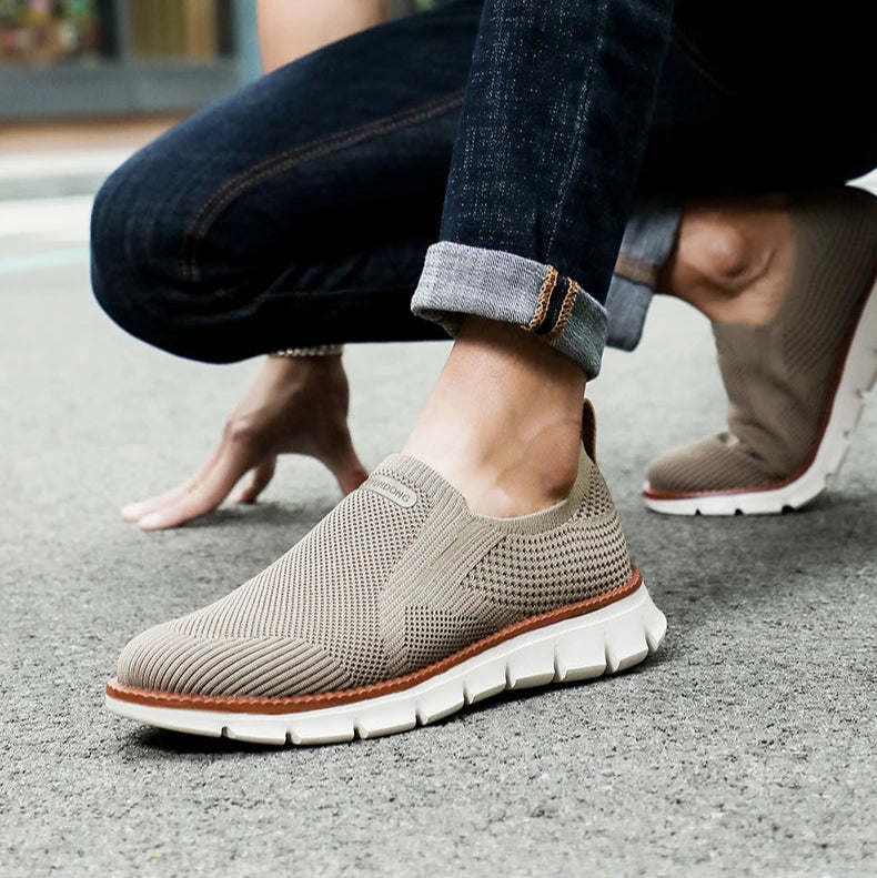 Tênis Masculino Casual Slip-On Respirável - Enzo