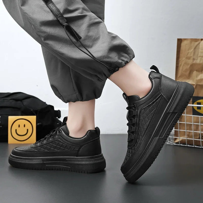 Tênis Masculino Plataforma Leve em Tecido Premium - Matteo
