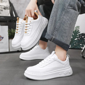 Tênis Masculino Plataforma Leve em Tecido Premium - Milano