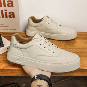 Tênis Masculino Casual em Couro e Confortável - Giulio