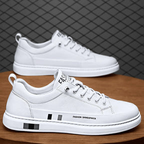 Tênis Masculino Casual em Couro Low-Cut - Marcel