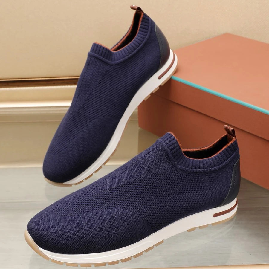 Tênis Masculino Slip-On Casual em Malha Respirável - Dante
