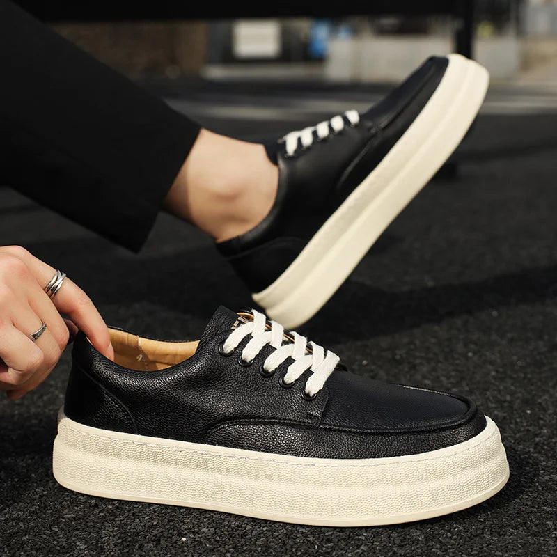 Tênis Casual Masculino em Couro Premium - Orion