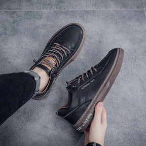 Tênis Masculino Casual em Couro e Macio - Roland
