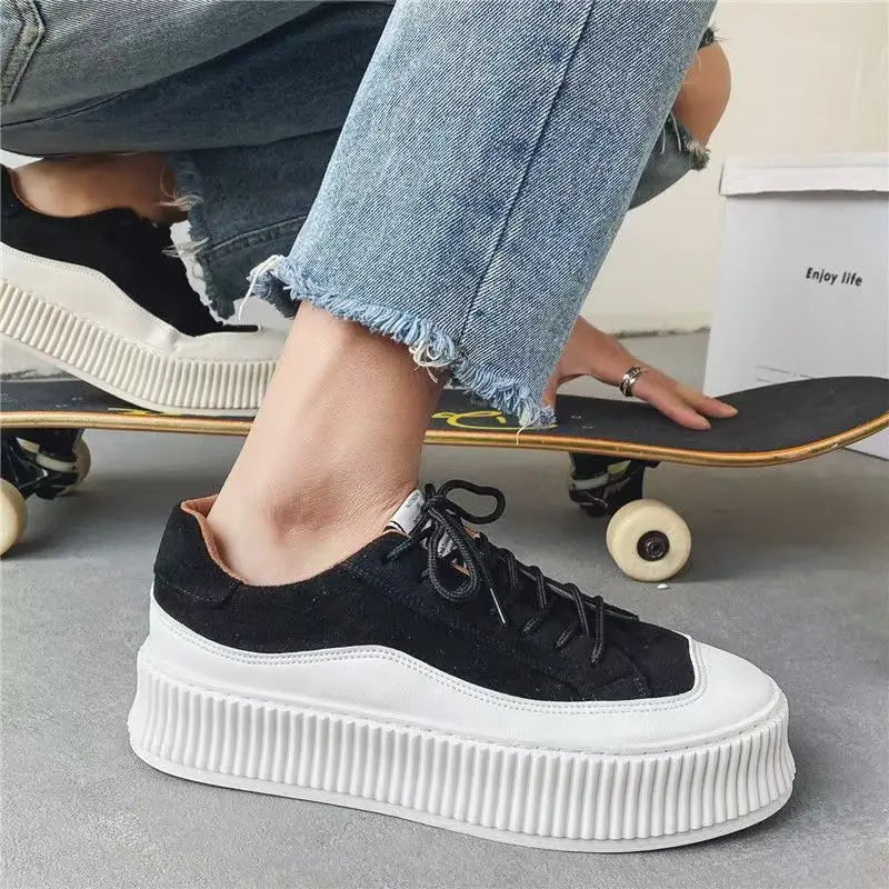 Tênis Masculino Casual em Couro e Minimalista - Sunchine