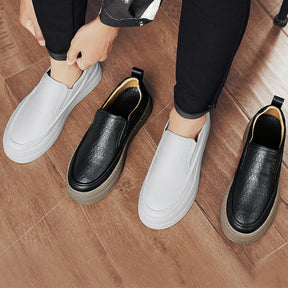 Tênis Masculino Slip-On Casual em Couro - Damien