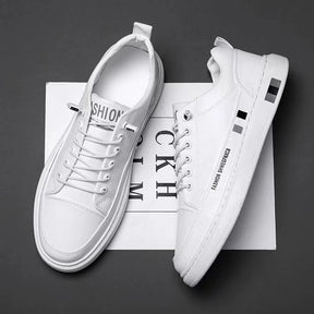 Tênis Masculino Casual em Couro Low-Cut - Marcel