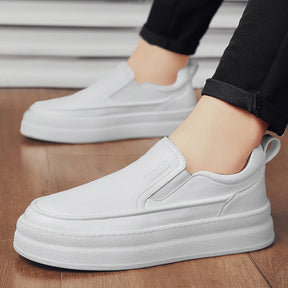 Tênis Masculino Slip-On Casual em Couro - Damien