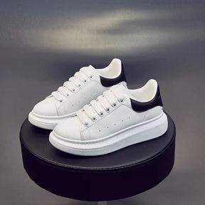 Tênis Masculino Plataforma em Couro Minimalista - Sanches