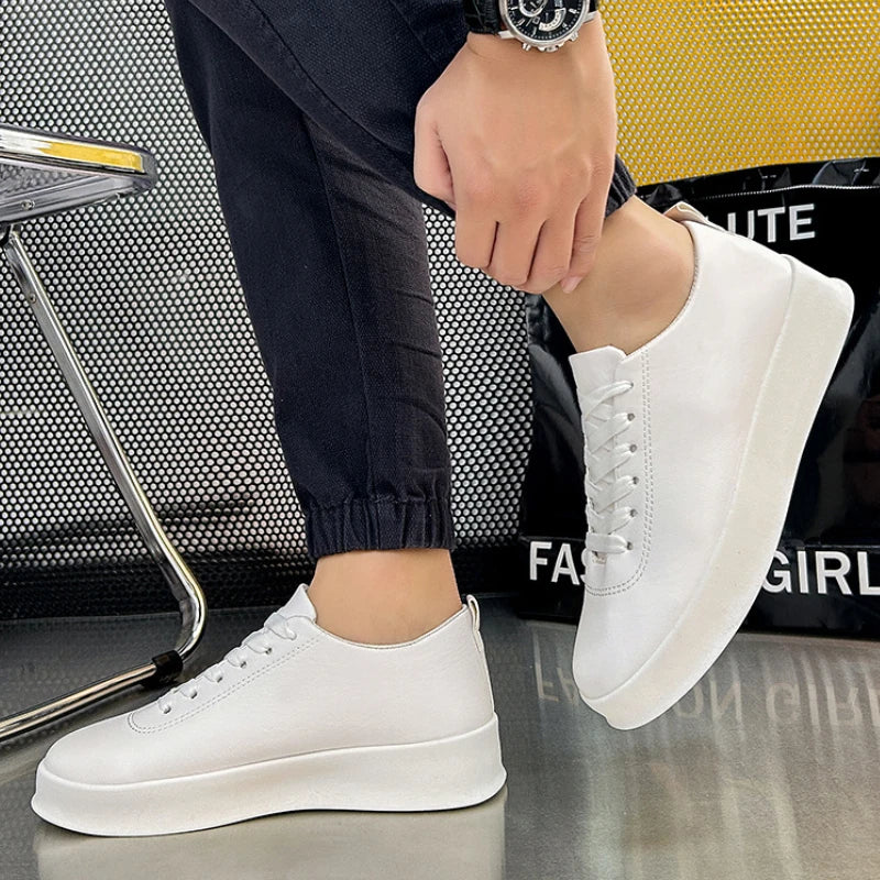 Tênis Masculino Casual em Couro - Fabian