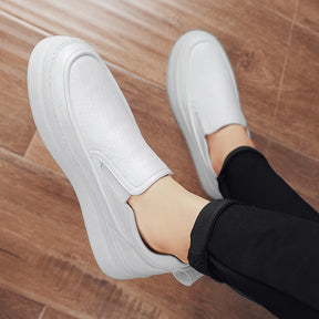 Tênis Masculino Slip-On Casual em Couro - Damien