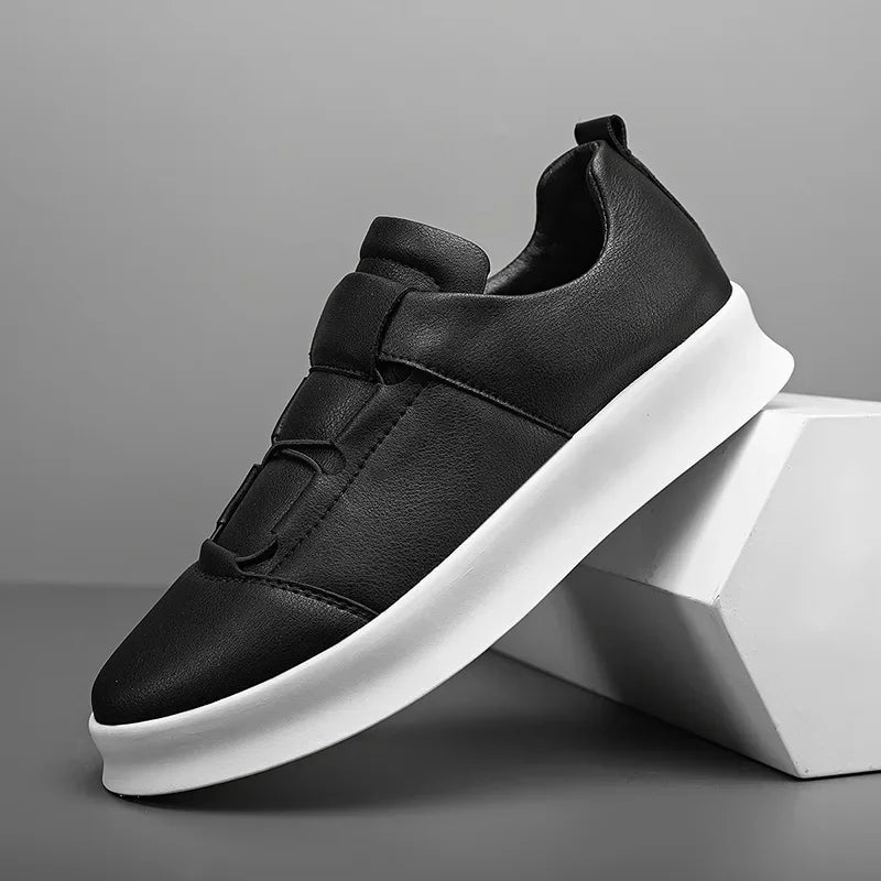 Tênis Masculino Casual Slip-On em Couro e Leve - Vittorio