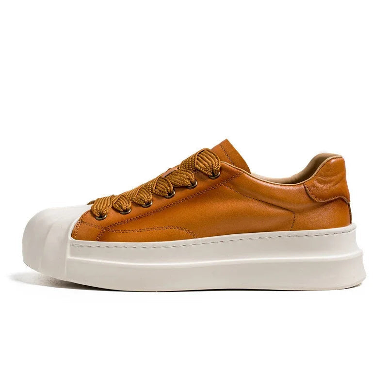 Tênis Masculino Casual em Couro - Leeds | Outlet