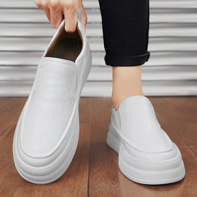 Tênis Masculino Slip-On Casual em Couro - Damien