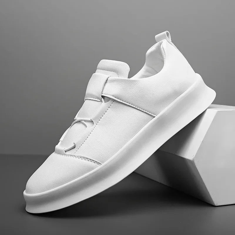 Tênis Masculino Casual Slip-On em Couro e Leve - Vittorio